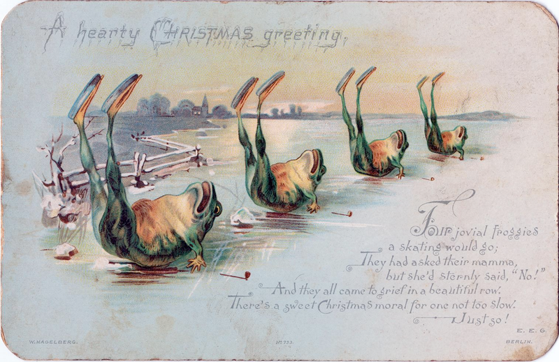 Illustration for article titled The Most Surreal Holiday Cards Ever Printed